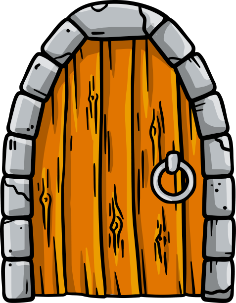 童话城堡和塔的门图片下载