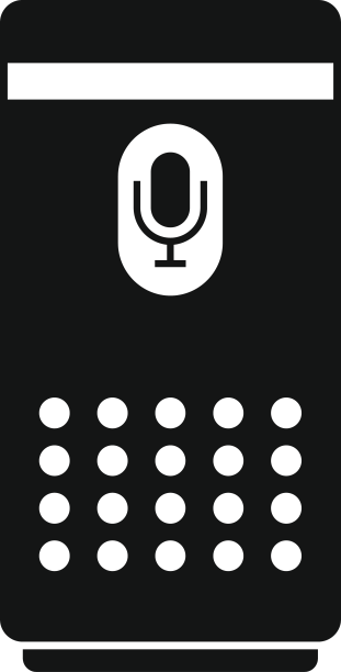 智能扬声器控制图标简约风格图片下载