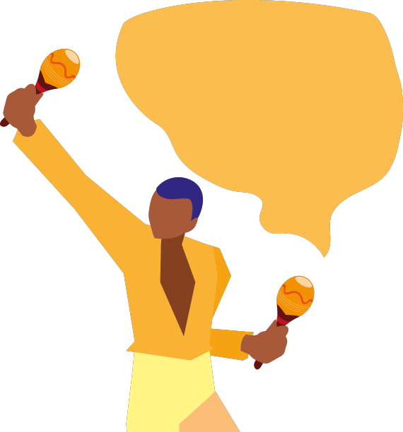 音乐家演奏乐器平面设计图片下载