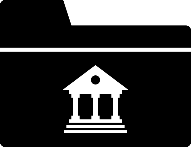 文件夹字形黑色图标图片下载