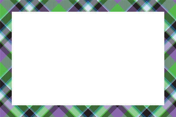 复古框架苏格兰边境模式复古图片下载