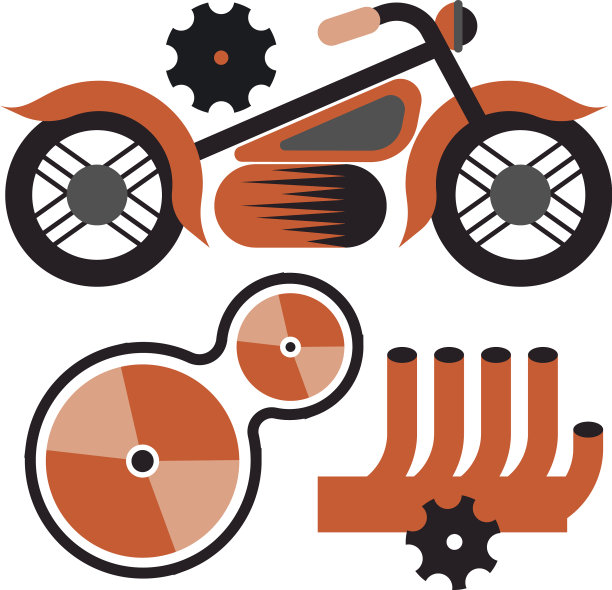 黑色背景上的旧汽车图片下载