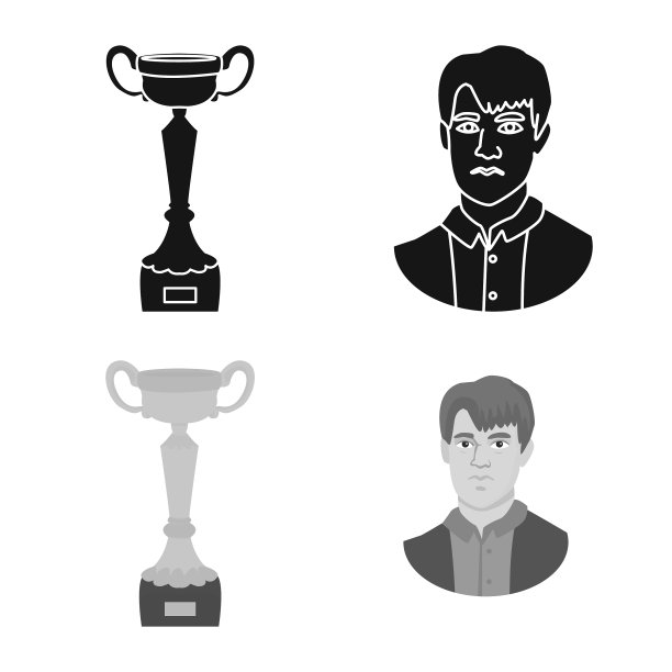 孤立对象将军和薄符号集图片下载