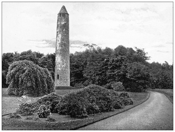 爱尔兰古玩旅行照片:圆形塔，安特里姆图片下载