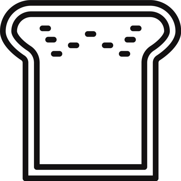 现代风格面包图标图片下载