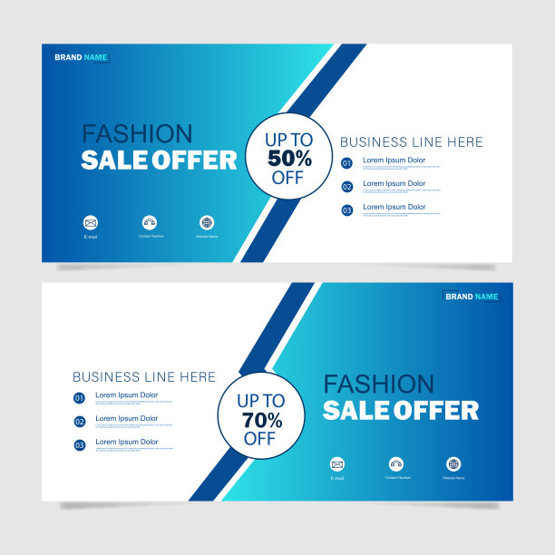 时尚生活方式销售提供社交媒体张贴Facebook封面页时间线网页横幅模板设计图片下载