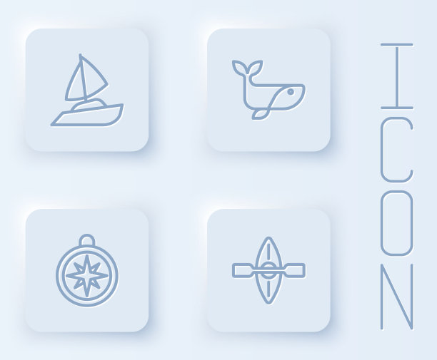 起航，游艇，帆船，鲸鱼，罗盘和皮艇图片下载