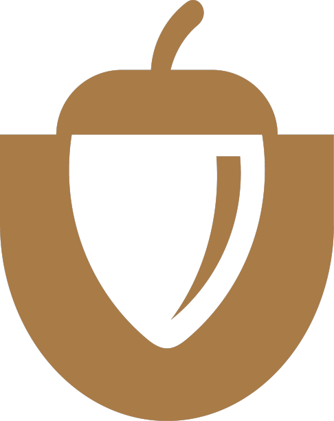 字母u标志与坚果橡树橡果图片下载