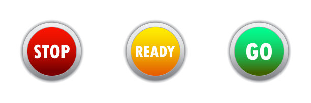 开始，准备，停止，设置标志。光滑的按钮。平面向量插图。图片下载