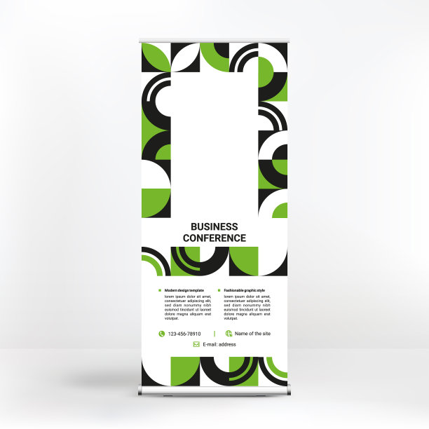 滚动横幅设计的创意图形风格图片下载