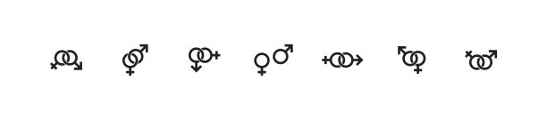 男女符号图标集图片下载