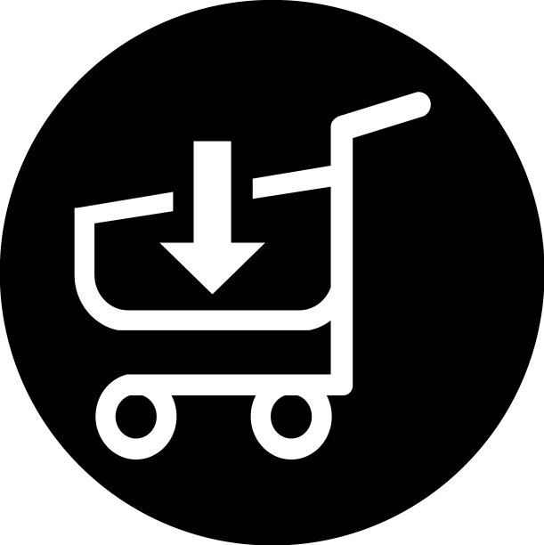 购物车手推车图标标志图片下载
