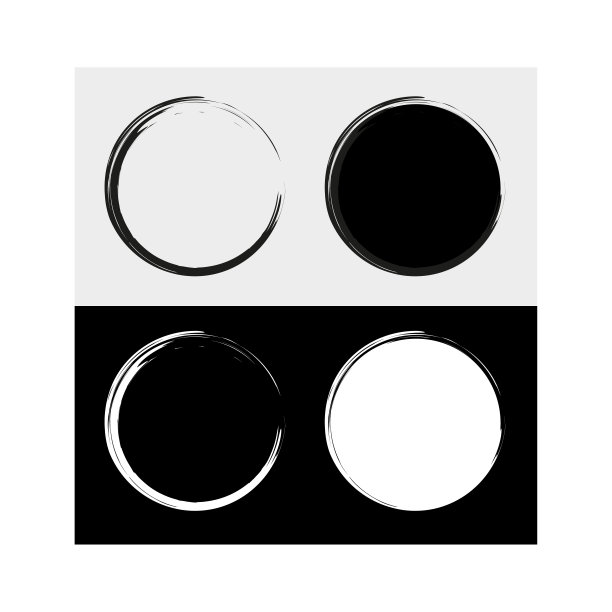 黑色墨水在白色背景上画图形。水墨笔画。矢量插图。股票的形象。图片下载