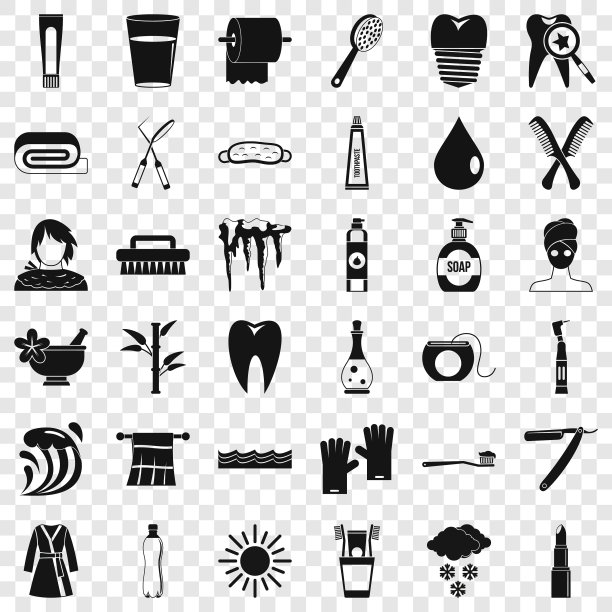 牙齿图标设置简单的风格图片下载