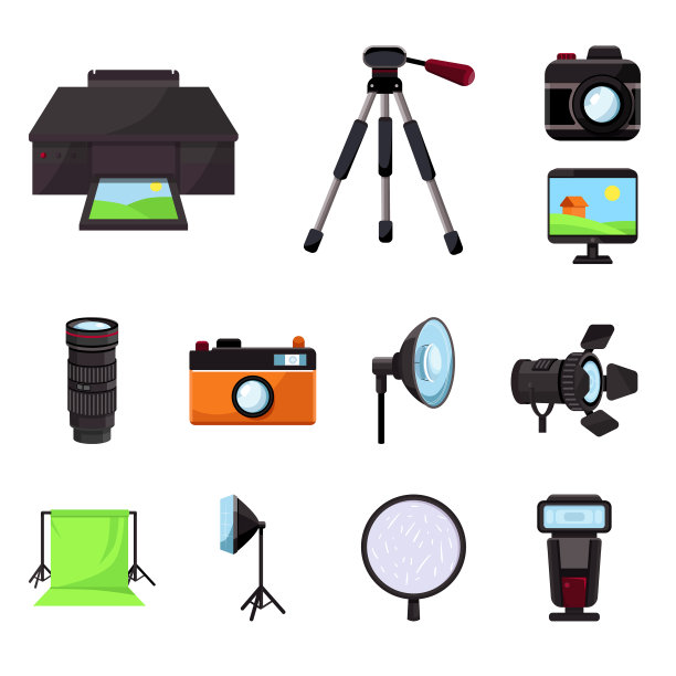 工作室和照片图标图片下载