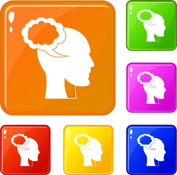 语音泡泡与人类头部图标设置图片下载