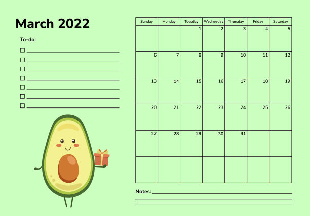 用牛油果行军来规划2022年图片下载