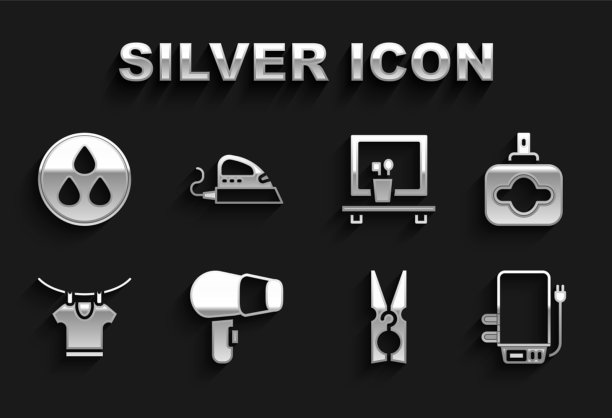 设置电吹风、香水、电炉、衣服图片下载