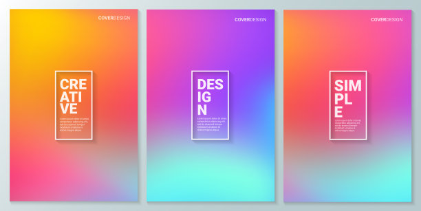 抽象波浪梯度，模糊散焦彩色背景。模板设计小册子，传单，杂志，名片，品牌，横幅，标题，书封面，平面设计背景图片下载