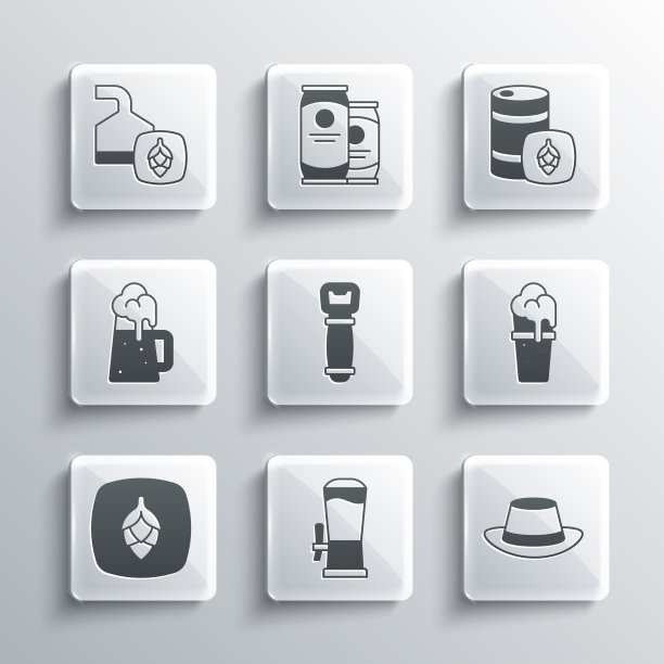 啤酒龙头啤酒节帽杯啤酒图片下载