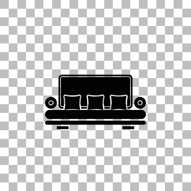 扶手椅扁平图标图片下载