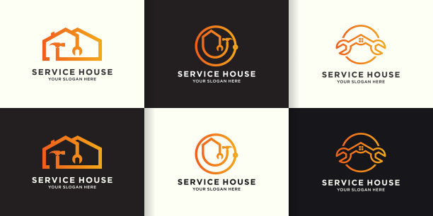 家装标志设计集家居组合图片下载