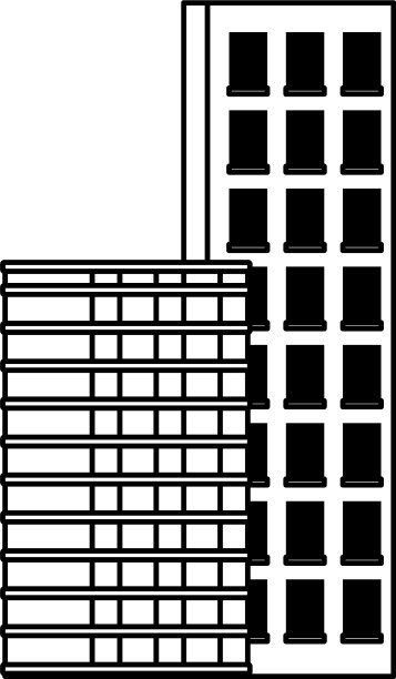 写字楼和摩天大楼的房地产图片下载