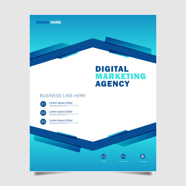 企业业务营销社交媒体张贴Facebook封面页时间轴网页横幅模板设计图片下载