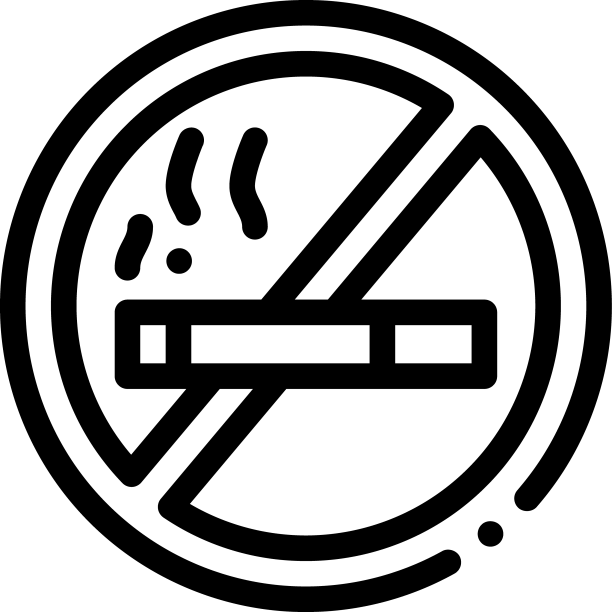禁止吸烟标志细线图标图片下载