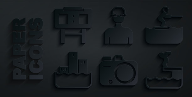 设置摄影相机滑水男子冠军领奖台图片下载