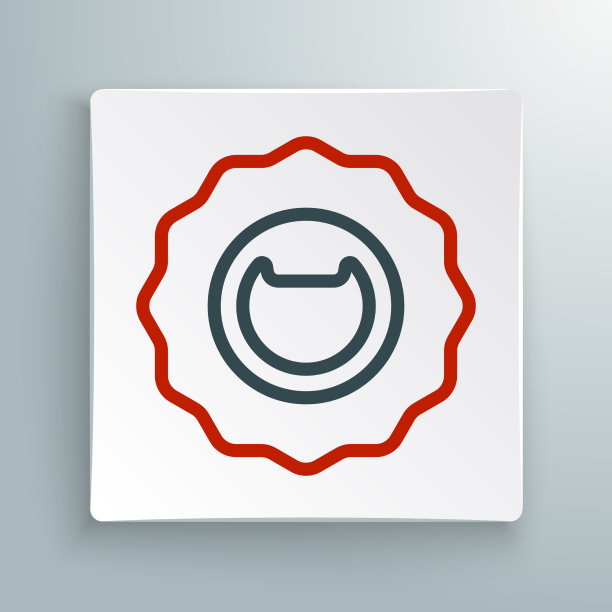 线开瓶器图标孤立在白色图片下载