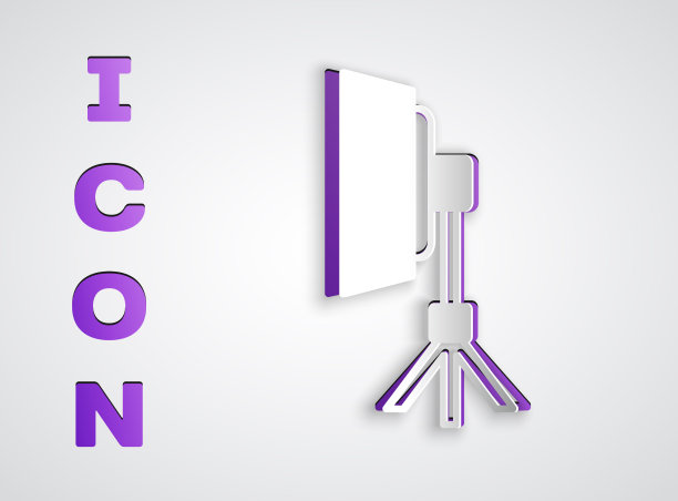 剪纸工作室灯泡在软盒图标图片下载