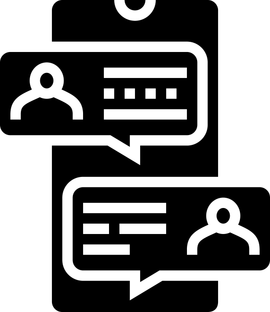 手机聊天字形图标图片下载