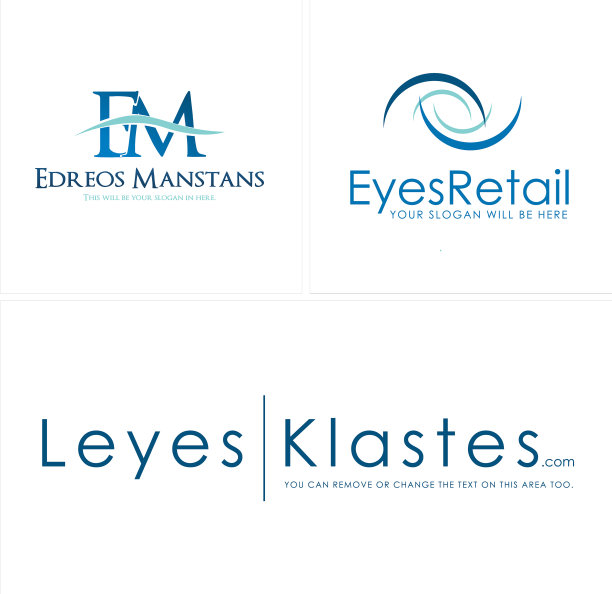 现代信FM商业眼光学标志设计图片下载