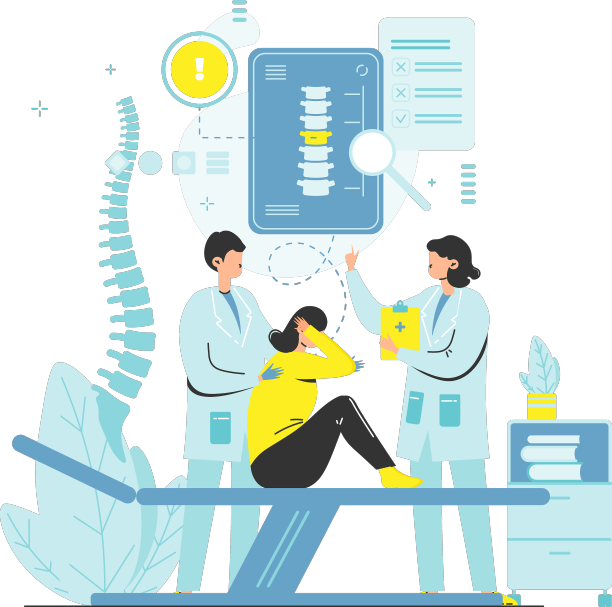 医生整骨治疗女性脊椎图片下载