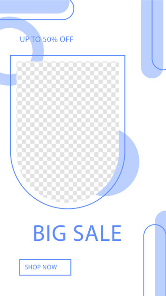 大型销售旗帜模板在明亮的颜色图片下载