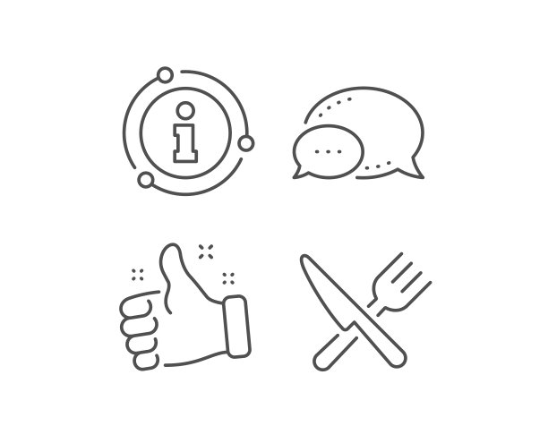 餐饮餐具标志：刀与叉图片下载