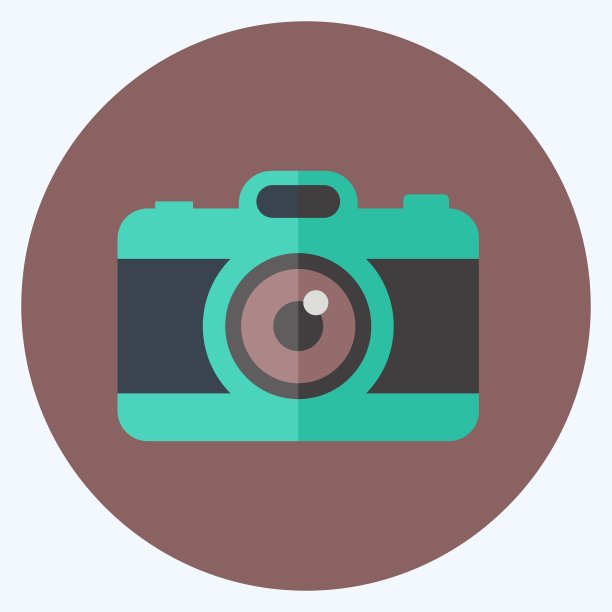 图标的相机。适合婚礼的象征。平的风格。简单的设计可编辑。设计模板向量。简单的符号说明图片下载