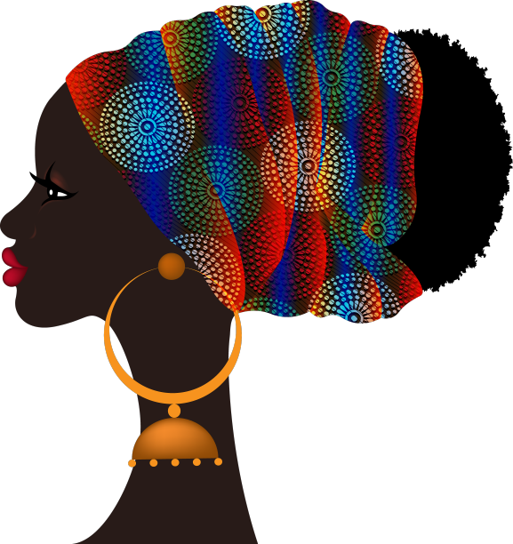 非洲发型美丽的肖像非洲妇女图片下载