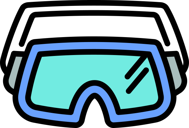滑雪眼镜图标轮廓风格图片下载