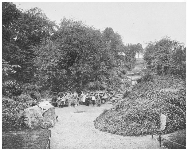 爱尔兰的古董照片:圣井，凤凰公园，都柏林图片下载