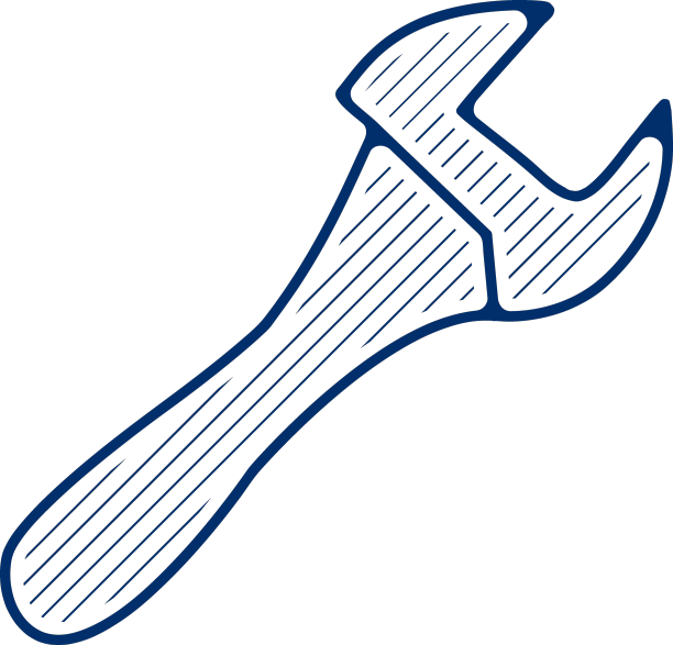 扳手线条图标扳手线性手绘笔图片下载