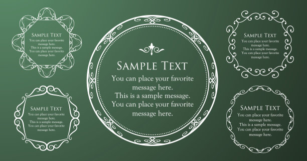 豪华框架设计卡设计古董豪华复古图片下载