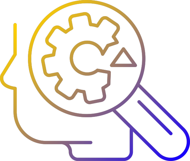 识别弱点梯度线性图标图片下载