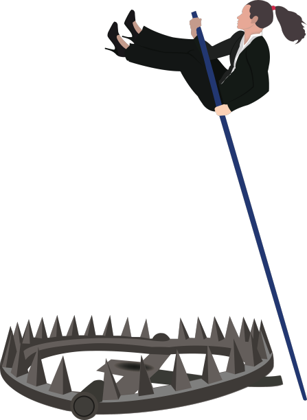 女人跳铁陷阱女人跳铁陷阱图片下载