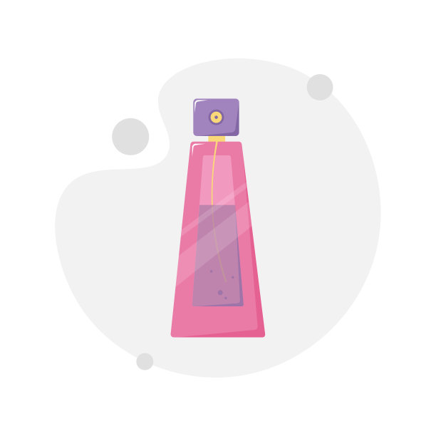 香水剪贴画香水彩色平面图标图片下载