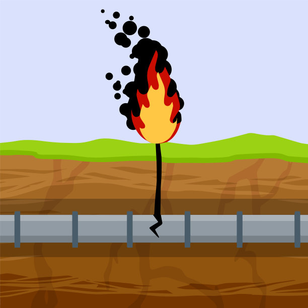 天然气管道在地下突破管道图片下载