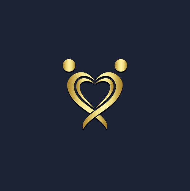 爱心情人节情侣标志图片下载