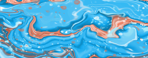 蓝色大理石带金色条纹光泽大理石图片下载