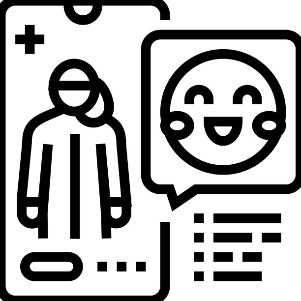 儿科医生咨询线稿图标图片下载